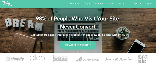 Privy tool group buy account Increase your conversion rate